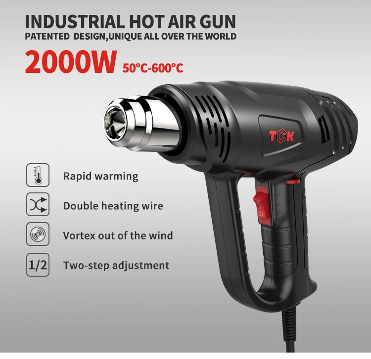 power tool heat gun for shrink film