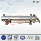320w SS316 253.7nm 2 pc uv lamp triclover tank water disinfection auto clean uv sterilizer