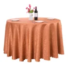 120inch round jacquard table cloth for wedding