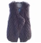New 2018 fashion high quality wholesale winter warm colored ladies real fox fur vest