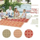 Outdoor Cheap Customize PP Woven Foldable Picnic Mat Waterproof Beach Mat with Carry