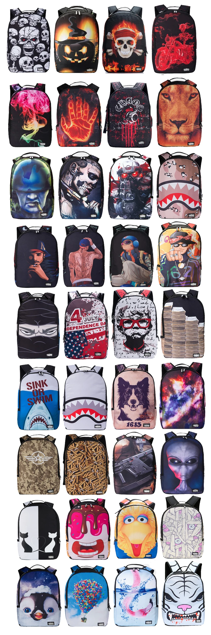 custom print duffle bag