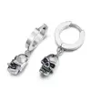 Wholesale daily wear simple designs jewelry stainless steel hanging drop skull earring for party