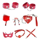 Sex adult products bdsm 8PCS bondage set High Quality restraint slaves toys set for couple game