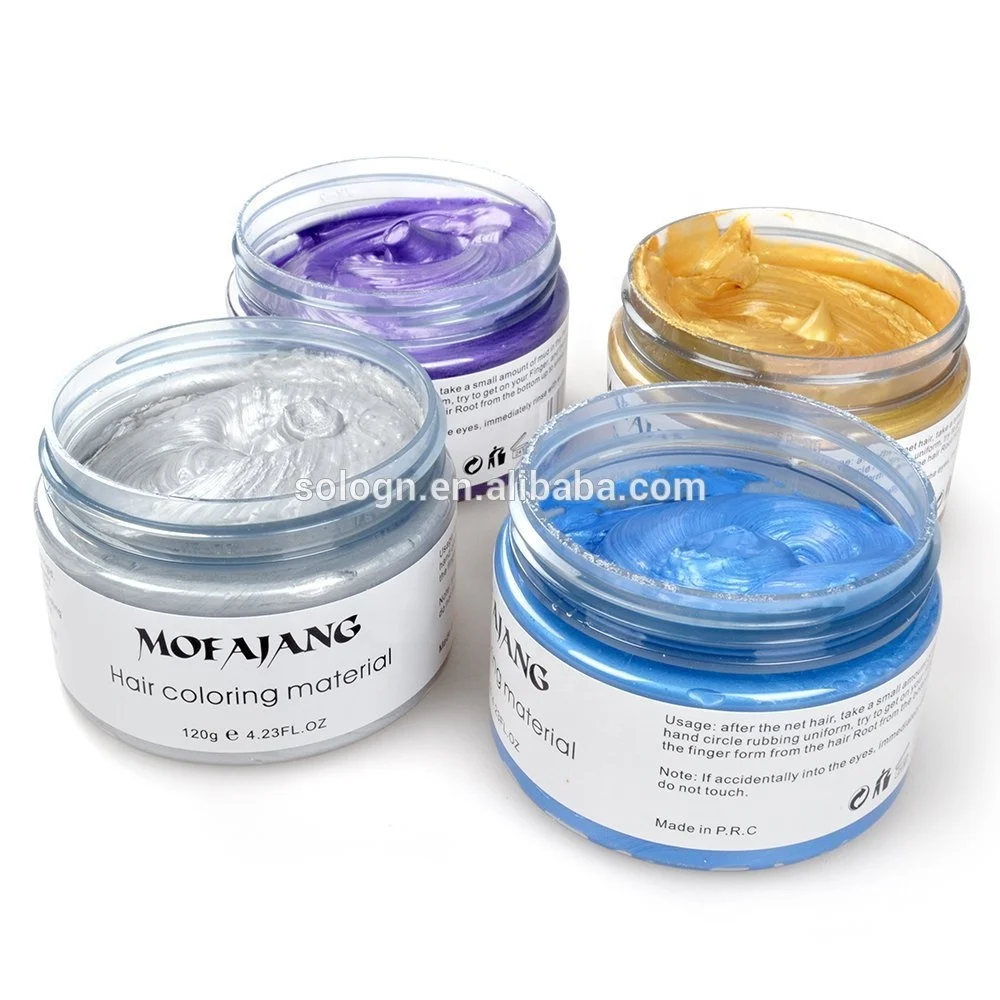 Mofajang Hair Color Wax Customized Your Logo Colorful Long Time