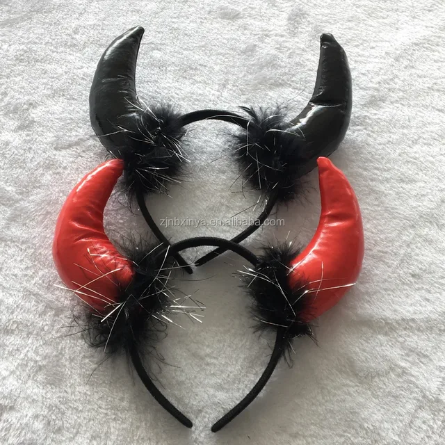 plastic devil horns