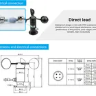 FST200-1000 Low Price Sensor Units 3 cup Anemometer Wind Speed Measurement