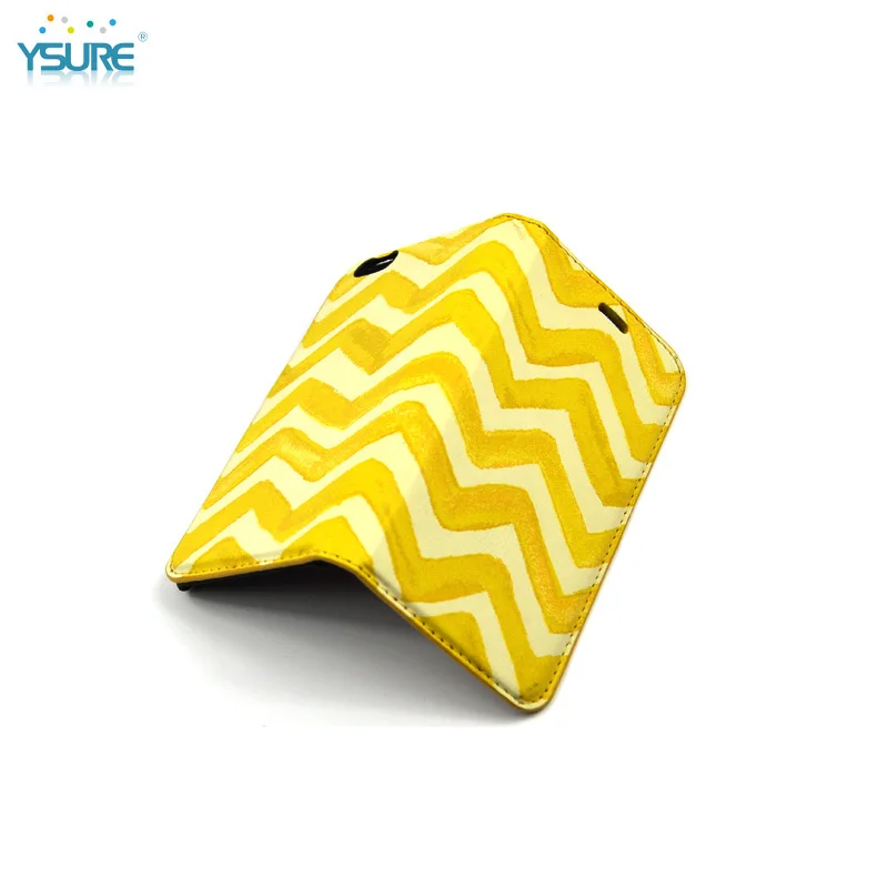 2015 New Design Ripple Pattern Colorful Leather Case For Pantech PT003 with magnet close up