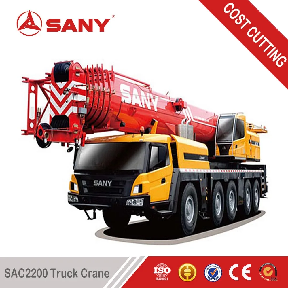 sany sac2200 220 ton high efficiency heavy truck mounted of