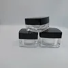 20g 30g 50g cosmetic packaging face cream jar with aluminum lid 130g unique new design double-deck cream jar bamboo lid cosmetic