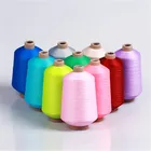 300D 100% POLYESTER STRETCH TWISTED YARN DYED FOR SOCKS