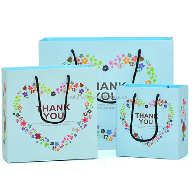 2017 popular fashion kraft craft paper bag brithday paper gift