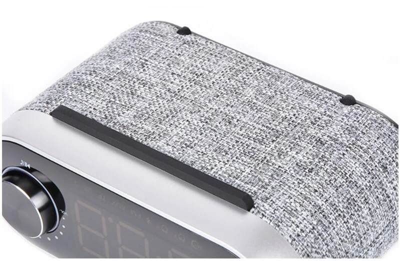 OEM New Creative outdoor fabric Alarm Clock portable mini speaker Display wireless speaker - ANKUX.COM