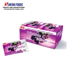 Private Label Sour Burgundy Grape Vitamin C Pressed Candy