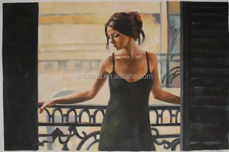 Fabian Perez Reproduction Of Beautiful Nude Women Oil Painting Girl