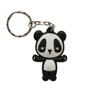 Promotional cool cheap soft custom pvc keychain rubber 3D keychain with brand logo