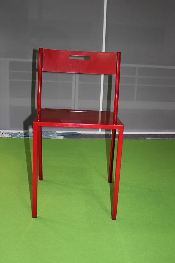 アンティークスタッキング簡単金属フレームダイニング椅子仕入れ・メーカー・工場