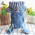 High Quality Fashion Denim Overalls Pet Jeans Dog Clothing