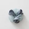 organza colorful make silk ribbon flowers for packing and decoration FW098