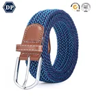 Unisex Woven Elastic Stretch Belt Men Canvas Stretch Braided Elastic Belt Women Sport Braided Stretch Elastic Belt