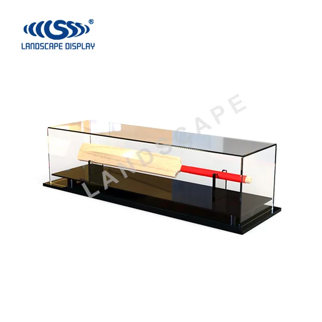 Acrylic Countertop Display Stand For Cricket Bat Plexiglass