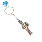 China factory custom make your own logo decorative thin metal key chain lovely animal metal keychain key ring