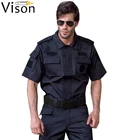 Unisex Black Security jacket Guard Uniform Military Clothing airport Security uniforms for police jacket suit clothes
