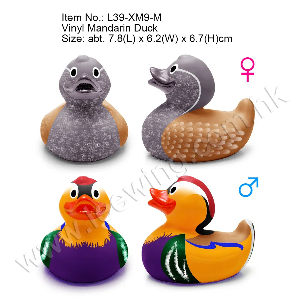 manufacturer bath toy for kids custom rubber bird mandarin duck