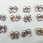 15-16 ミリメートル淡水ナチュラルカラー undrilled またはハーフ掘削卸売真珠大有核バロックルース真珠