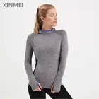 New design breathable sports wear women tops long sleeve blouse