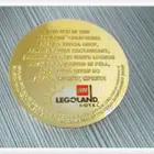 Promotional Plastic Coin Coins Plastic Promotional Gold Color Embossed Plastic Token Coin