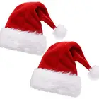 Indoor Christmas Decoration Knit Hat Plush Santa Claus Felt Christmas Hat for Party Decoration