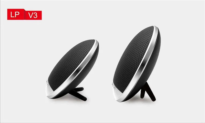 LP-V3 Super Bass Stereo Sound 1200 mAh Battery 8W Loudspeaker Blue tooth Wireless Speaker - ANKUX.COM