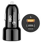 IBD322 Smart Car Battery Charger, 5V/2400Ma Car Charger Dual Usb, Car Mobile Charger Good Quality
