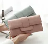 Hot sale korea fashion tri fold woman lady purse clutch wallet