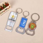 Factory wholesale custom logo keychain,beer high quality cheap keychain