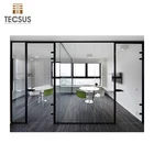 foshan modular office aluminium glass partition wall system