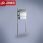 Post Office Lockable Letter Mail Box Standing Steel with Newspaper Holder