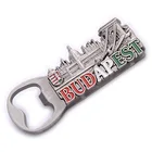 Budapest metal bottle opener custom souvenir fridge magnet