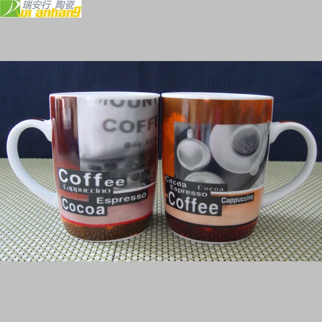 coffee cappuccino espresso cocoa 12oz decal coffee mug