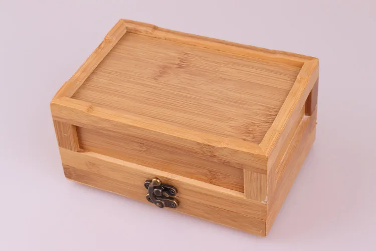 Hinged Lid Natural Color Bamboo Packaging Box Buy Bamboo Box Bamboo