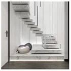 Project Natural Stone Anti-slip Marble Tile Stair Customized Marble Stair Step