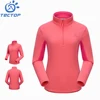 Polar Fleece Women Half Zip Jacket Pullover Soft Fabric for Outdoor Sports