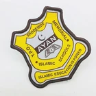 Badge Maker Wholesale Cheap Customized Brand Name Logo Machine Woven School Badges For Uniform Clothing