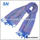 new women woven jacquard tassel scarf acrylic scarf