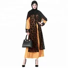 High quality new abaya designs 2018 Dubai Muslim lace dress
