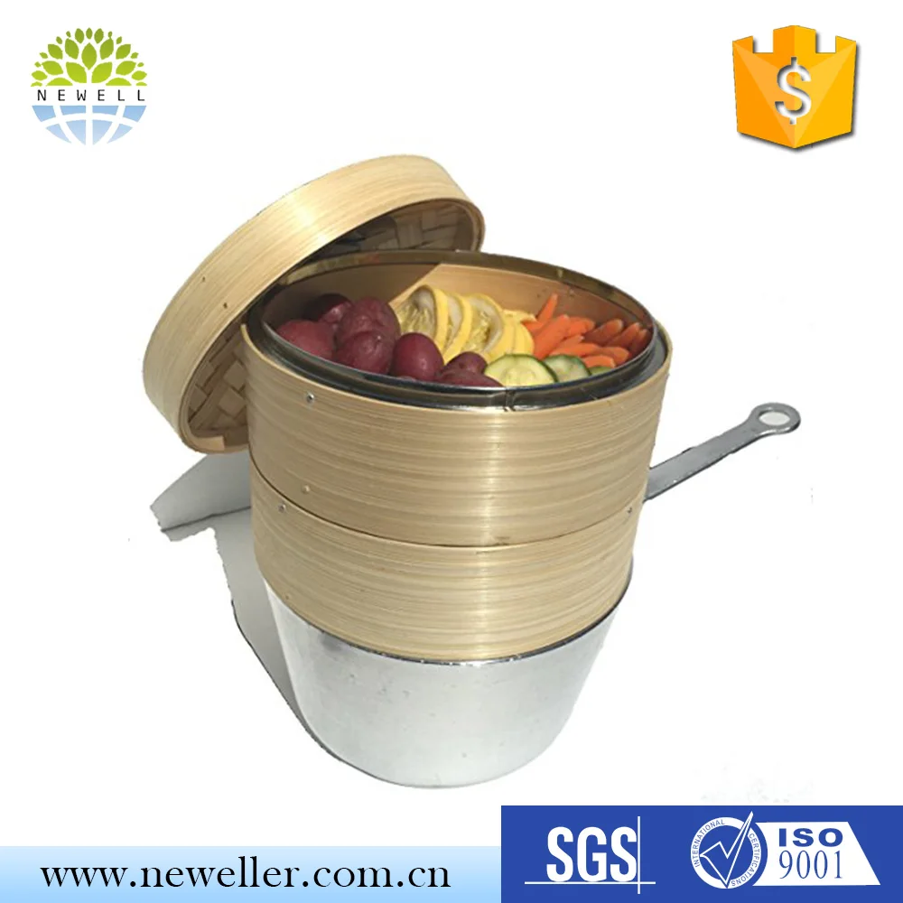 natural 4 tier bamboo basket with different package