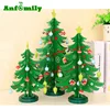 2017 Wholesale New Design Wood XMAS Tree Mini Artificial Christmas Tree