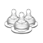 High quality non-smell wide neck Silicone baby feeding bottle system nature nipple/teat