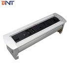 electric rotating style multi-funtion motorized desk multimedia flip up socket hidden table flip up power outlet